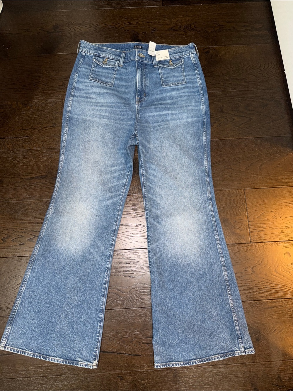NWT! - J.Crew Vintage Flare Jeans with Flap Pocket - 32